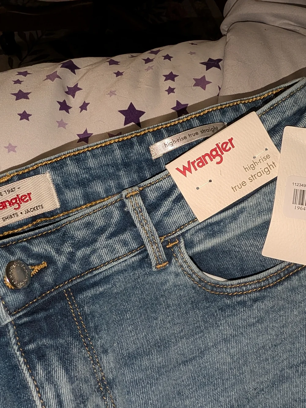 Brand New-Wrangler High-Rise True Straight Blue Women's Jeans 14/32x32